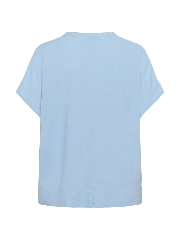 Kaffe Blue KAmilia Wing Short Sleeve Blouse - Image 5 of 5 Kaffe Blue KAmilia Wing Short Sleeve Blouse - Image 5 of 5