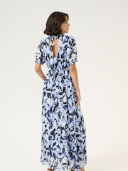 Kaffe Blue KAelina Floral Print Maxi Dress - Image 2 of 5