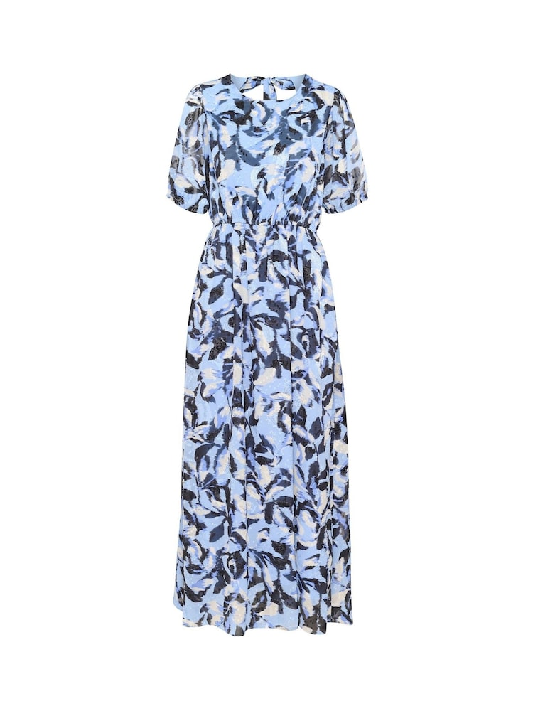 Kaffe Blue KAelina Floral Print Maxi Dress - Image 5 of 5 Kaffe Blue KAelina Floral Print Maxi Dress - Image 5 of 5