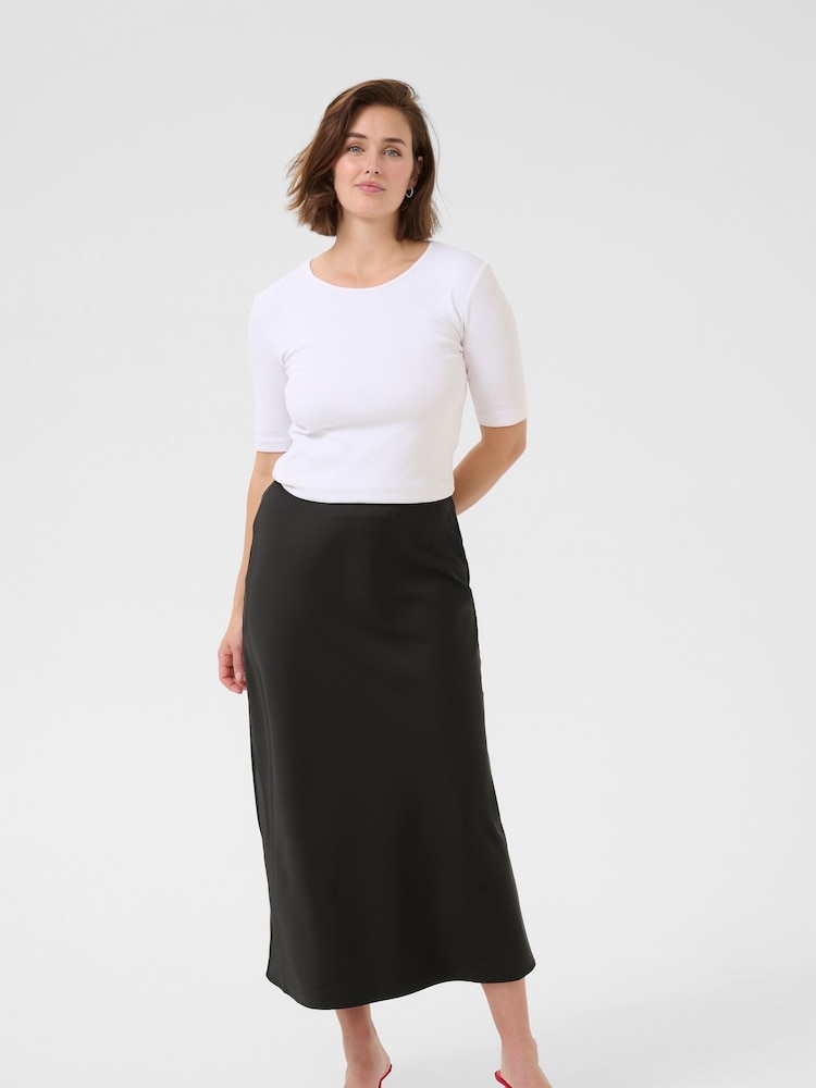 Kaffe KAhill Black Maxi Skirt - Image 2 of 5 Kaffe KAhill Black Maxi Skirt - Image 2 of 5
