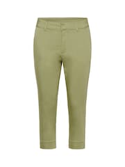 Kaffe Green KAlea Capri Cropped Trousers - Image 4 of 5