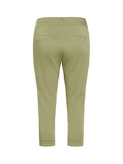 Kaffe Green KAlea Capri Cropped Trousers - Image 5 of 5