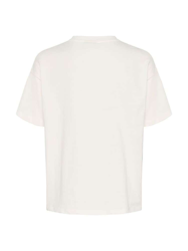 Kaffe KAberisa Relaxed Short Sleeve White T-Shirt - Image 6 of 6