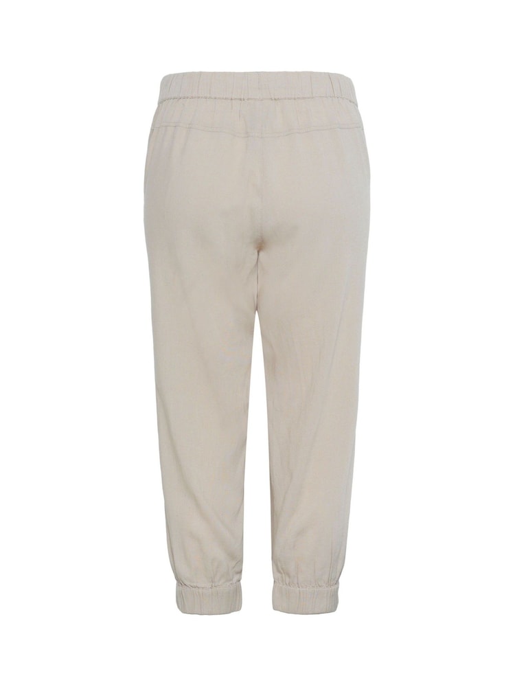 Kaffe Grey KAmilia Capri Cropped Trousers - Image 2 of 2 Kaffe Grey KAmilia Capri Cropped Trousers - Image 2 of 2