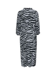 Kaffe Blue KAolga Long Sleeve Midi Shirt Dress - Image 5 of 5