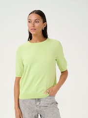 Kaffe Green KAlizza Round Neck jumper - Image 1 of 6