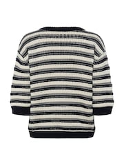 Kaffe KAstine Pullover V-neck Loose Sleeves Black Jumper - Image 5 of 5