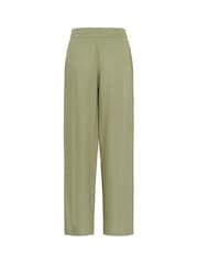 Kaffe Green KAmilia High Waisted Long Wide Trousers - Image 2 of 2