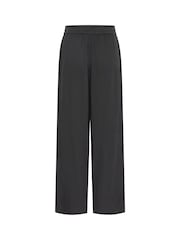 Kaffe Grey KAmilia High Waisted Long Wide Trousers - Image 2 of 2