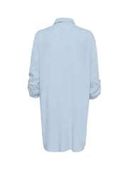 Kaffe Blue KAmilia Long Sleeve Shirt Dress - Image 5 of 5