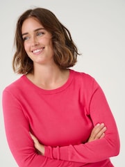 Kaffe Red KAlizza Round Neck Knit Pullover Jumper - Image 4 of 6