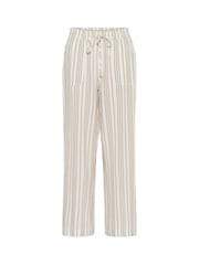 Kaffe Natural KAmilia High Waisted Long Wide Trousers - Image 1 of 2