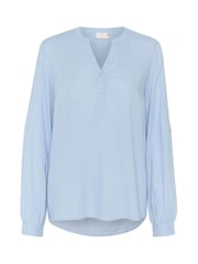 Kaffe Blue KAmilia V-Neck Long Sleeve Blouse - Image 7 of 7