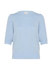 Kaffe Blue KAlone 1/2 Sleeve Knit Pullover Jumper - Image 5 of 6