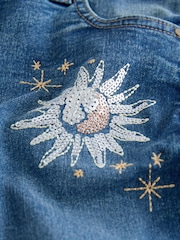 Anthrazitgrau - Embroidered Skinny Jeans (3-16yrs) - Bild 3 von 4