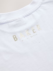 Flieder-Violett - Baker by Ted Baker Graphic Print T-Shirts and Cycling Shorts Set 2 Piece - Bild 4 von 5