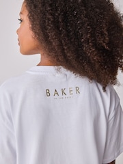 Baker by Ted Baker 2 Piece Graphic Oversized T-Shirt and Cycling Shorts Set - Image 6 of 12