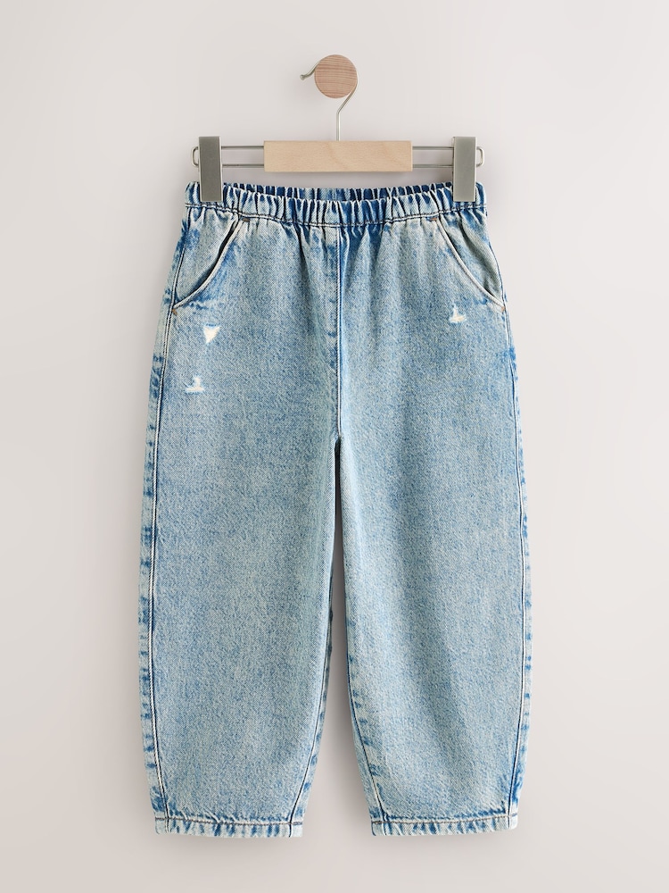 Denim Tint Pull On Barrel Jeans (3-16yrs) - Image 1 of 5 Denim Tint Pull On Barrel Jeans (3-16yrs) - Image 1 of 5