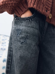 Washed Black Extra Wide Leg Jeans (3-16yrs) - Image 4 of 9