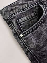 Washed Black Extra Wide Leg Jeans (3-16yrs) - Image 8 of 9