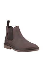 Hush Puppies Shaun Leather Chelsea Brown Boots - Image 3 of 4