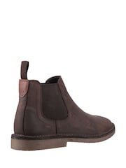 Hush Puppies Shaun Leather Chelsea Brown Boots - Image 4 of 4