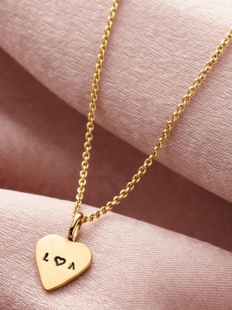 Posh Totty Designs Gold Tone Confetti Birthstone Heart Charm Necklace - Image 4 of 4