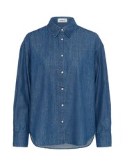 Soaked in Luxury Blue 100% Cotton Chamy Button Up Shirt - Image 5 of 6