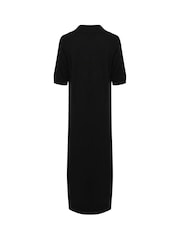 Soaked in Luxury SLSpina Maxi Polo Black Dress - Image 5 of 5