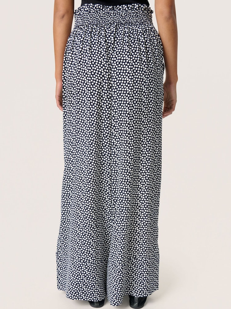 Soaked In Luxury Wide-Leg Elastic Waist Black Pants - Image 2 of 6