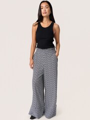 Soaked In Luxury Wide-Leg Elastic Waist Black Pants - Image 3 of 6