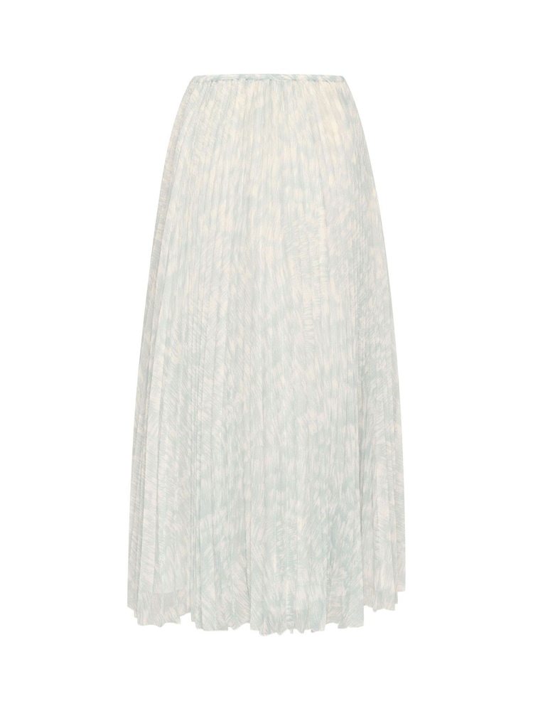 Soaked in Luxury Blue Marta Plisse Midi Skirt - Image 6 of 6