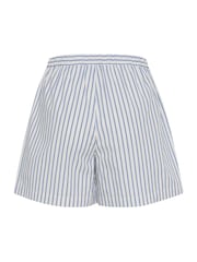 Soaked in Luxury 100% Cotton SLMimilou Striped Elastic Waist White Shorts - Image 6 of 6