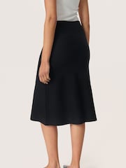 Soaked in Luxury SLSPina Knitted Knee Length Black Skirt - Image 2 of 6
