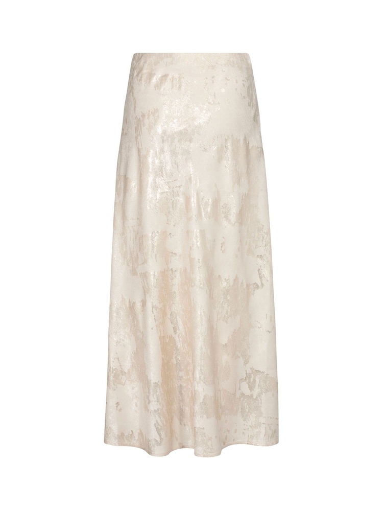 Soaked in Luxury Grey Elegant High-Waisted Skirt - Image 6 of 6