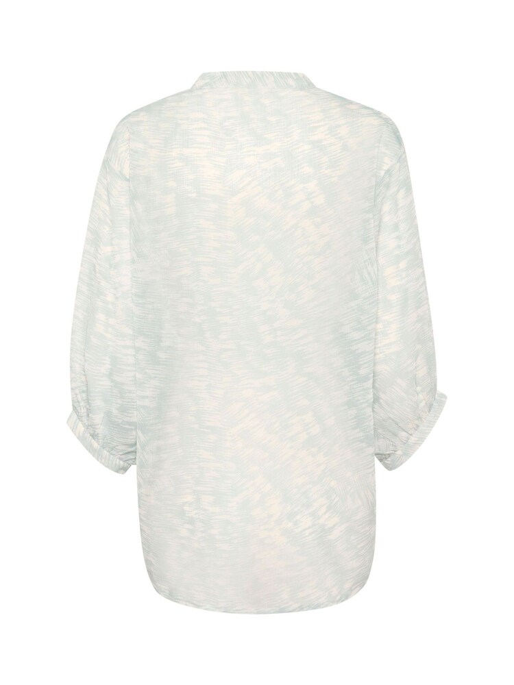 Soaked in Luxury Blue Stylish 3/4 Sleeve Blouse - Image 6 of 6 Soaked in Luxury Blue Stylish 3/4 Sleeve Blouse - Image 6 of 6