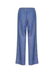 Soaked in Luxury Blue SLChamy Trousers with Wide Legs - Image 6 of 6