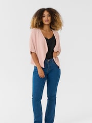 Cream Pink CRSillar Knit Bolero 100% Cotton Cardigan - Image 2 of 5