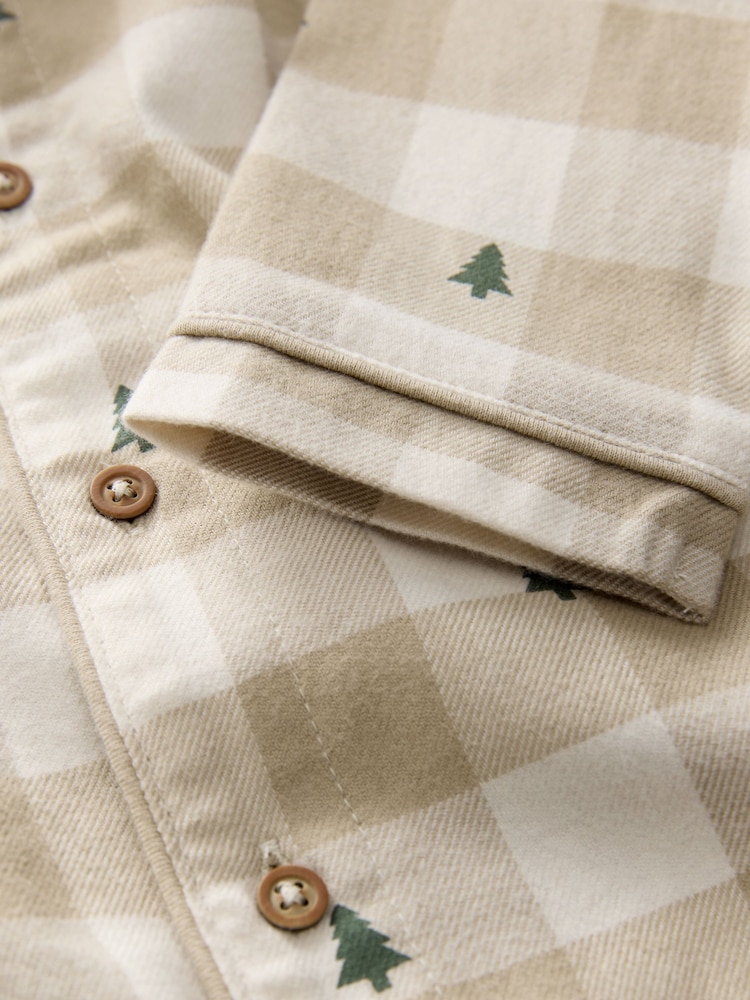 Neutral Family Christmas Single Button Through Pyjamas (9mths-16yrs) - Image 7 of 7