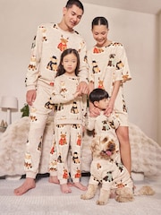 Neutral/Red Hamish The Highland Cow Single Family Christmas Pyjamas (9mths-16yrs) - Image 3 of 7