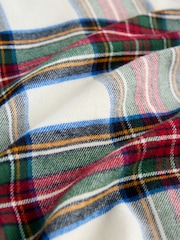 Neutral/Red Check Family Christmas Single Button Through Pyjamas (9mths-16yrs) - Image 6 of 7