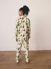 Neutral Grinch Single Button Through Xmas Pyjamas (9mths-16yrs) - Image 4 of 9