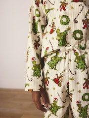 Neutral Grinch Single Button Through Xmas Pyjamas (9mths-16yrs) - Image 5 of 9