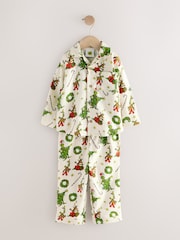 Neutral Grinch Single Button Through Xmas Pyjamas (9mths-16yrs) - Image 6 of 9