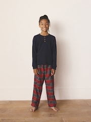 Red Check Single Button Through Xmas Pyjamas (9mths-16yrs) - Image 1 of 6