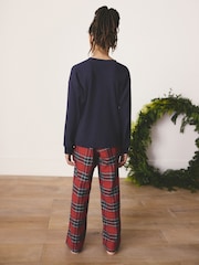 Red Check Single Button Through Xmas Pyjamas (9mths-16yrs) - Image 2 of 6
