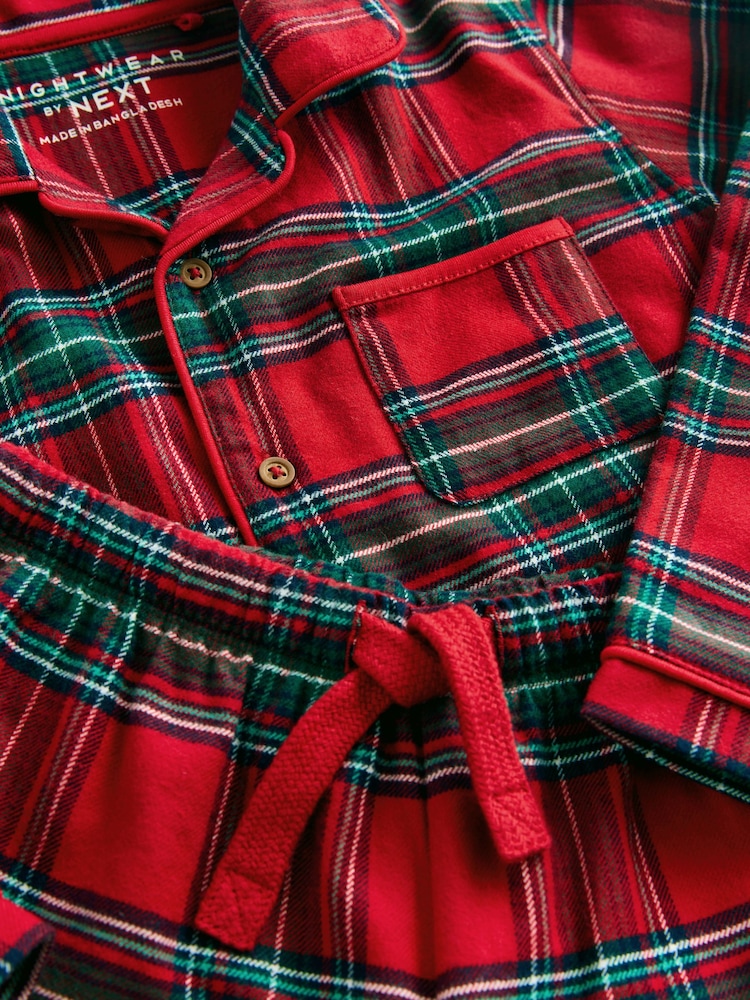 Red Check Single Button Through Xmas Pyjamas (9mths-16yrs) - Image 6 of 6