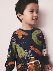 Navy Festive Food Family Xmas Pyjamas (9mths-16yrs) - Image 3 of 7