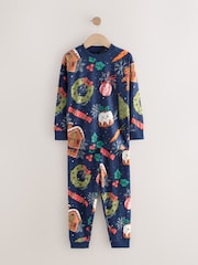 Navy Festive Food Family Xmas Pyjamas (9mths-16yrs) - Image 4 of 7