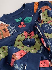 Navy Festive Food Family Xmas Pyjamas (9mths-16yrs) - Image 7 of 7